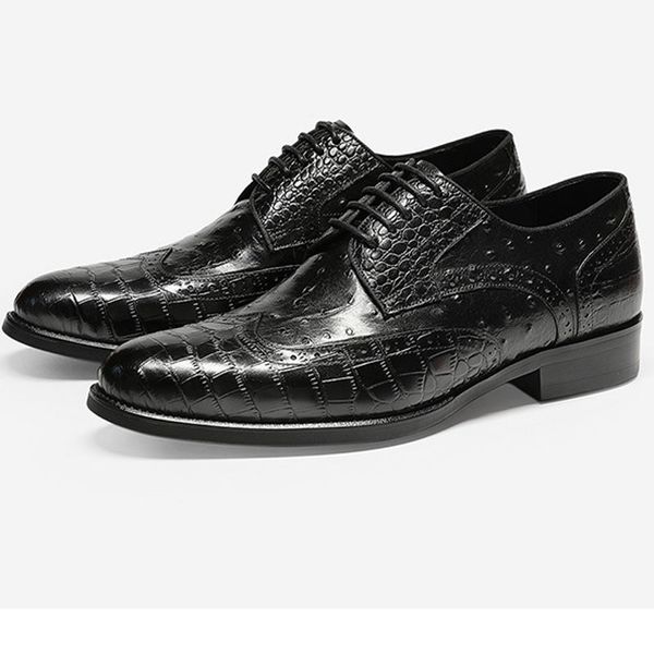 fashion brogues carved dress shoes men lace-up formal business embossing business wedding party shoes for men c13, Black
fashion brogues carved dress shoes men lace-up formal business embossing business wedding party shoes for men c13, Black