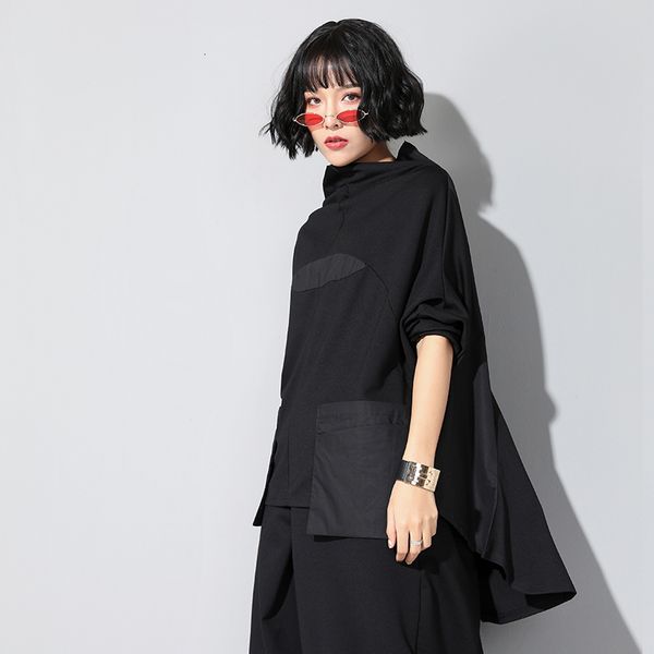 2021 new turtleneck t women spring tailed pocket tee shirt femme loose plus size tshirt streetwear 5jdx, White
2021 new turtleneck t women spring tailed pocket tee shirt femme loose plus size tshirt streetwear 5jdx, White