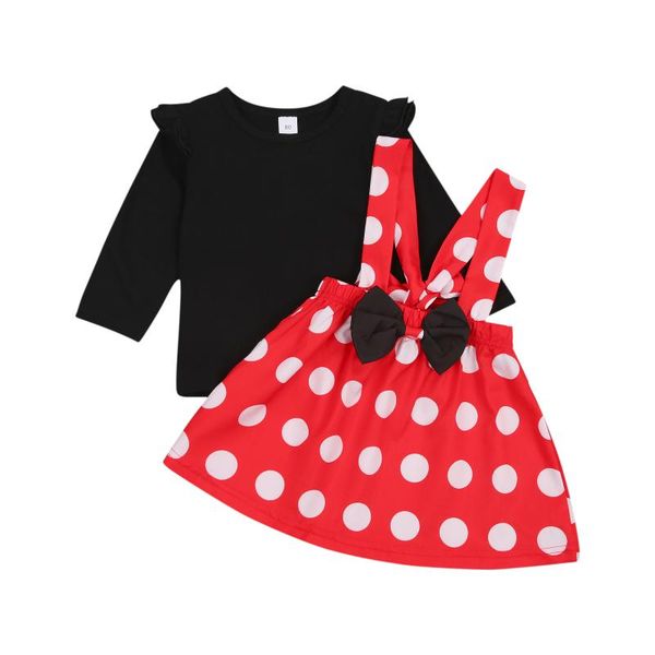 clothing sets 0-4y autumn kids girls clothes 2pcs ruffles long sleeve pullover polka dot strap dress xmas outfits, White
clothing sets 0-4y autumn kids girls clothes 2pcs ruffles long sleeve pullover polka dot strap dress xmas outfits, White