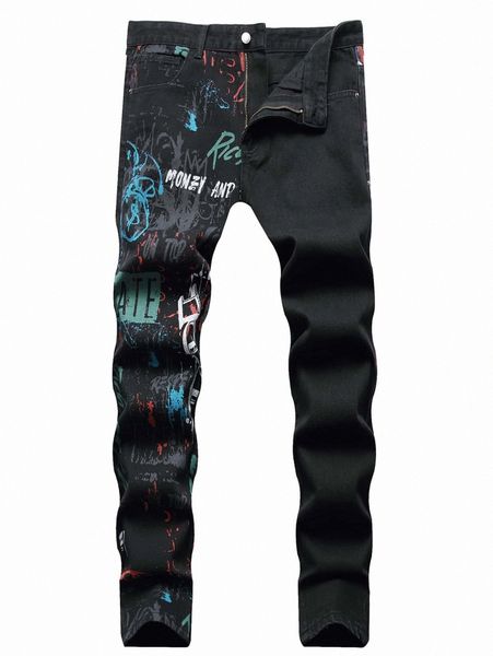 romwe guys letter graphic jeans c9wt#, Blue
romwe guys letter graphic jeans c9wt#, Blue