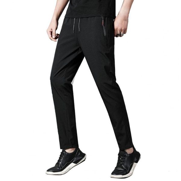 men's pants summer men elastic polyester quick dry male solid color thin sweat-absorbing, Black
men's pants summer men elastic polyester quick dry male solid color thin sweat-absorbing, Black