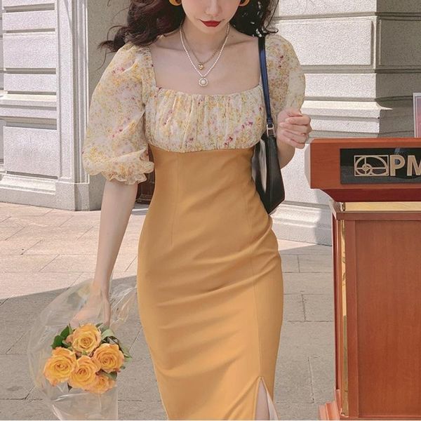 casual dresses elegant floral dress women summer 2021 print bodycon split party midi puff sleeve pretty vintage fishtail boho, Black;gray
casual dresses elegant floral dress women summer 2021 print bodycon split party midi puff sleeve pretty vintage fishtail boho, Black;gray