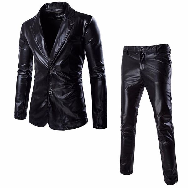men's suits & blazers ( jacket+pants) 2 piece suit men nice fashion shiny coated metallic mens nightclub party prom custom tuxedo, White;black
men's suits & blazers ( jacket+pants) 2 piece suit men nice fashion shiny coated metallic mens nightclub party prom custom tuxedo, White;black