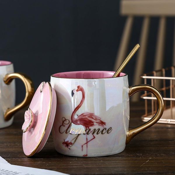 mugs 350ml flamingo color pearlescent ceramic cup with lid and spoon pearl glazed water creative office coffee gift
mugs 350ml flamingo color pearlescent ceramic cup with lid and spoon pearl glazed water creative office coffee gift