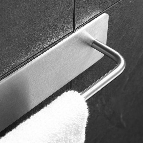 towel racks 27rf self-adhesive brushed finish stainless steel bar rack holder with hooks
towel racks 27rf self-adhesive brushed finish stainless steel bar rack holder with hooks