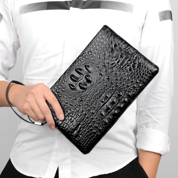 hand bag crocodile leather business men's large capacity ipad handbag letter envelope men, Red;black
hand bag crocodile leather business men's large capacity ipad handbag letter envelope men, Red;black
