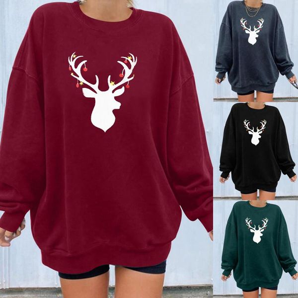 women's sweaters jaycosin christmas sweater round neck casual letter printing long-sleeved women plus size, White;black
women's sweaters jaycosin christmas sweater round neck casual letter printing long-sleeved women plus size, White;black