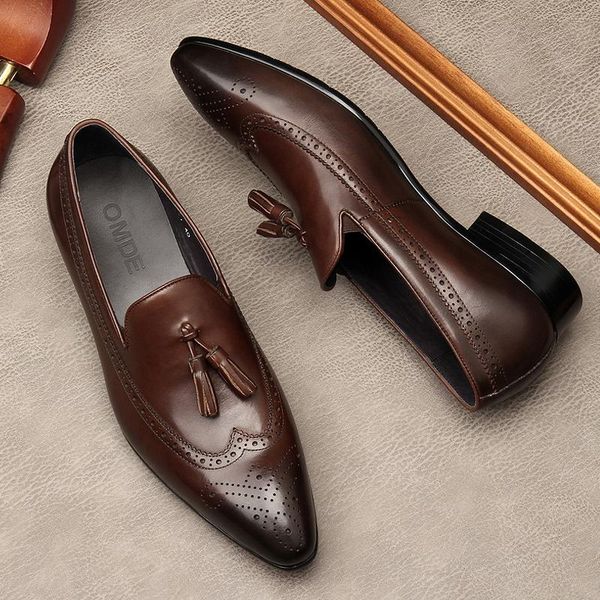 dress shoes party mens loafers genuine leather coffee color black slip on men's wedding elegant casual business
dress shoes party mens loafers genuine leather coffee color black slip on men's wedding elegant casual business