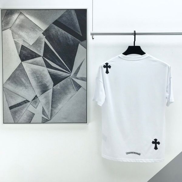 brand chrome/hearts t shirt 2021 summer new ch cro hand printed cross leather embroidery casual short sleeve t-shirt for men and women, White;black
brand chrome/hearts t shirt 2021 summer new ch cro hand printed cross leather embroidery casual short sleeve t-shirt for men and women, White;black