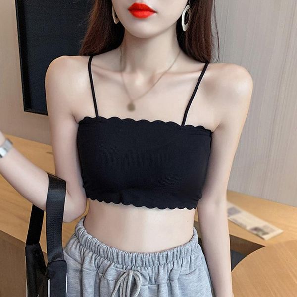 women's tanks & camis women casual camisole summer fashion ice silk lace female wrap chest, White
women's tanks & camis women casual camisole summer fashion ice silk lace female wrap chest, White