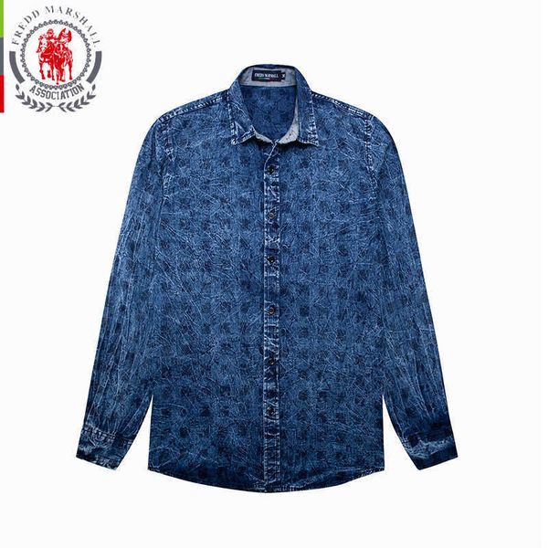 fredd marshall men shirt 100% cotton long sleeved fashion plaid floral printed brand clothing casual shirt man 181 210527, White;black
fredd marshall men shirt 100% cotton long sleeved fashion plaid floral printed brand clothing casual shirt man 181 210527, White;black