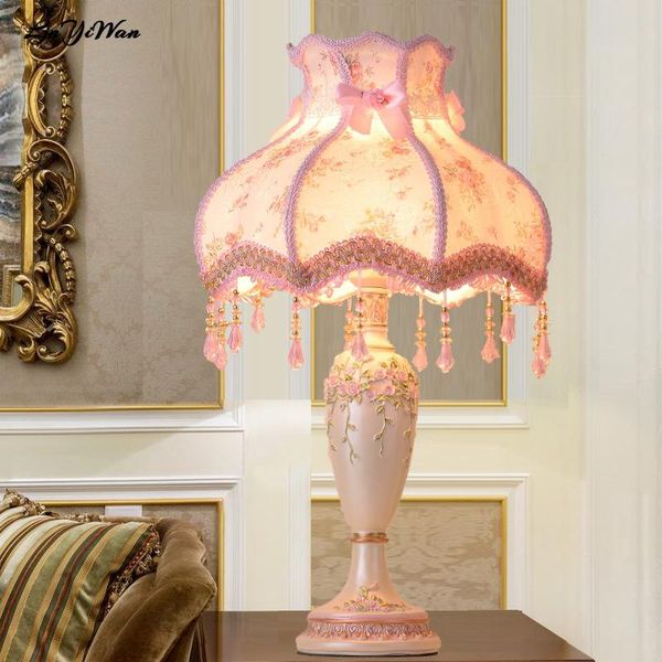 table lamps european lamp bedroom bedside creative warm princess garden fabric wedding decoration dimming
table lamps european lamp bedroom bedside creative warm princess garden fabric wedding decoration dimming