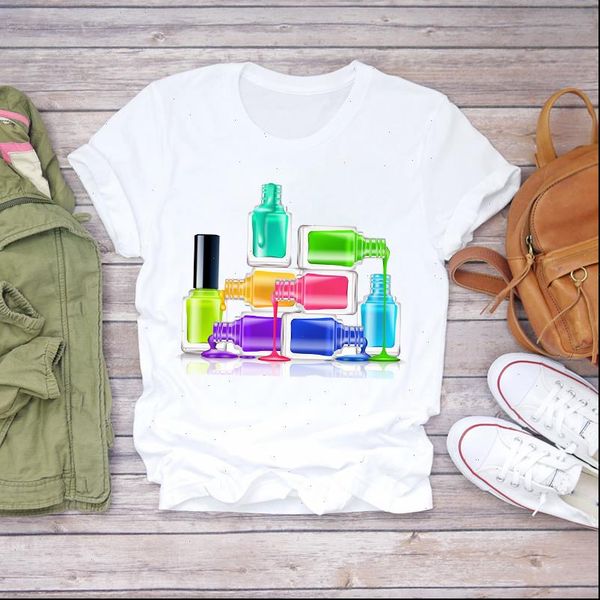 fashion new women t shirts nail polish summer short sleeve ullzang aesthetics tshirts female vogue tees white girls top
fashion new women t shirts nail polish summer short sleeve ullzang aesthetics tshirts female vogue tees white girls top