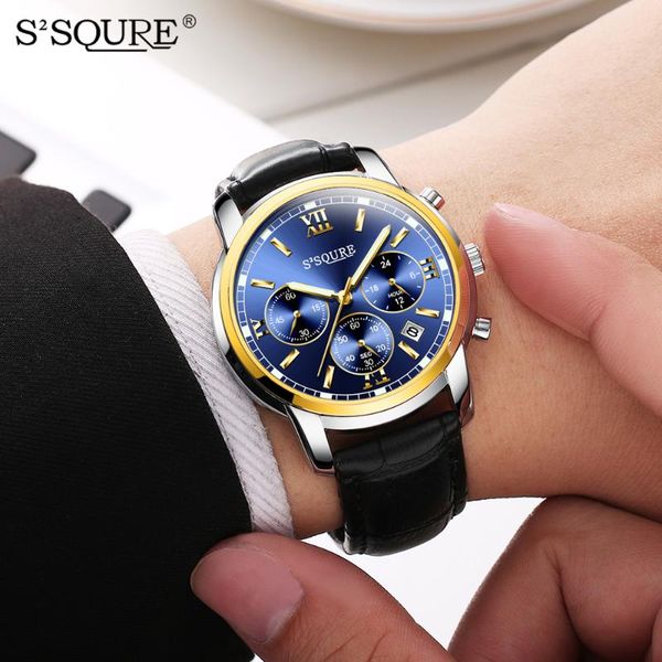 wristwatches s2squre business men's quartz chronograph watches famous black bracelet casual wrist watch for man, Slivery;brown
wristwatches s2squre business men's quartz chronograph watches famous black bracelet casual wrist watch for man, Slivery;brown
