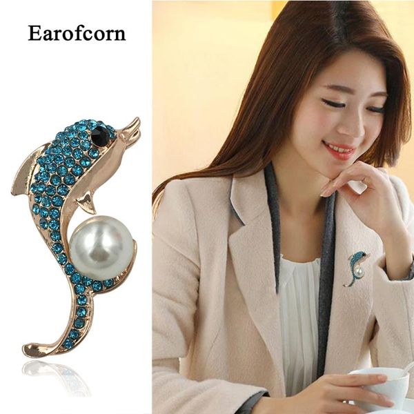 pins, brooches earofcorn high grade bright pearl dolphin ladies rhinestone fashion clothing accessories, Gray
pins, brooches earofcorn high grade bright pearl dolphin ladies rhinestone fashion clothing accessories, Gray