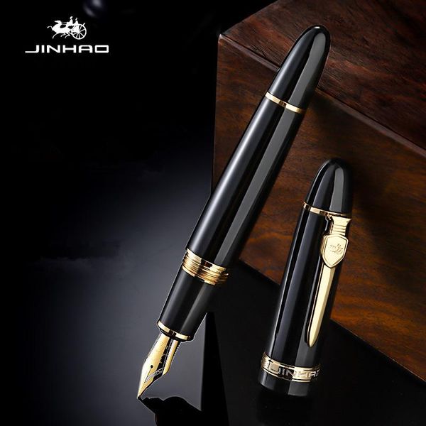 jinhao 159 big size fountain pen luxury metal ink pen screw cap fine nib business stationery office school supplies writing gift
jinhao 159 big size fountain pen luxury metal ink pen screw cap fine nib business stationery office school supplies writing gift