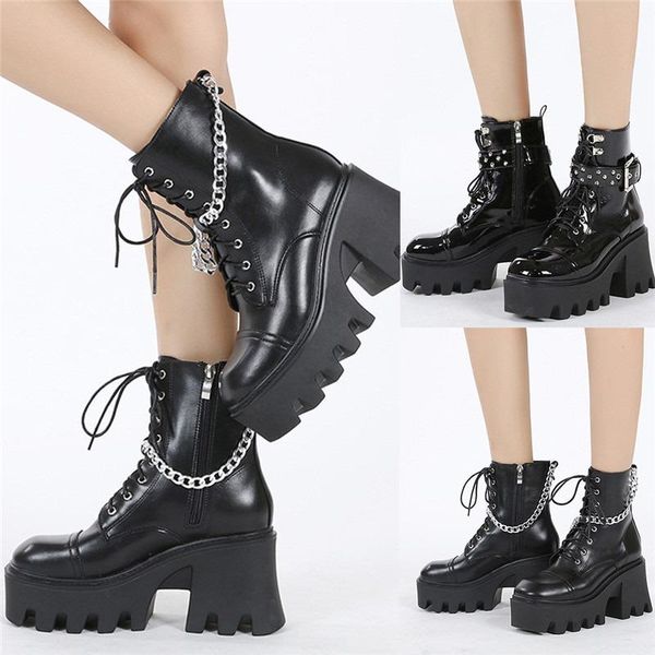 boots punk women's female motorcycle square heel toe zip black ankle platform comfy street jungle woman shoes
boots punk women's female motorcycle square heel toe zip black ankle platform comfy street jungle woman shoes