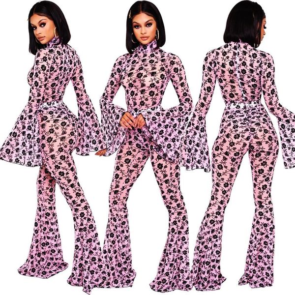 2021 new print patchwork trumpet sleeve & bell-bottoms women two piece outfits autumn office lady fashion casual suits m8bv, Gray
2021 new print patchwork trumpet sleeve & bell-bottoms women two piece outfits autumn office lady fashion casual suits m8bv, Gray