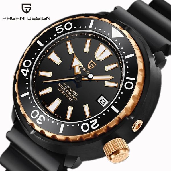 wristwatches pagani desgin men's diver's automatic watch stainless steel waterproof sapphire crystal sports mechanical watchpd-169, Slivery;brown
wristwatches pagani desgin men's diver's automatic watch stainless steel waterproof sapphire crystal sports mechanical watchpd-169, Slivery;brown