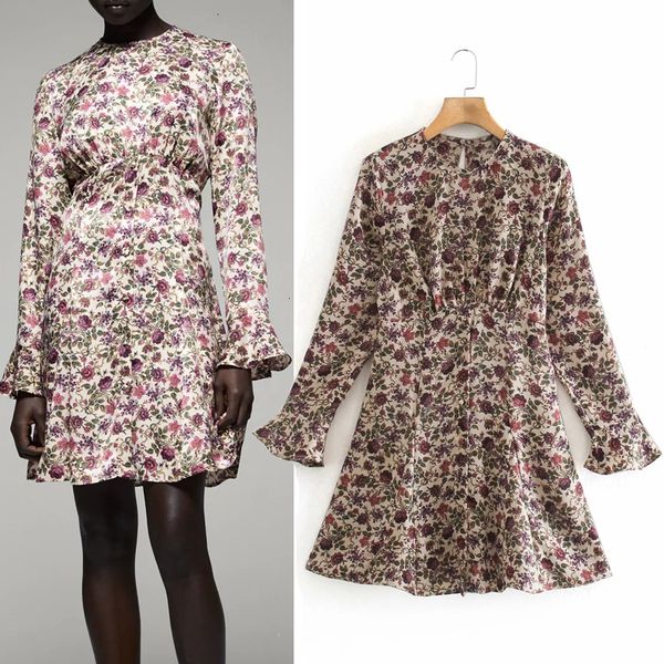 New Floral 2021 Printed Satin Women Vintage o Neck Ruffle Long Sleeve Ruched Mini Dress Woman Flared Hem Elegant Dresses Ibja 0NTA, Black;gray
New Floral 2021 Printed Satin Women Vintage o Neck Ruffle Long Sleeve Ruched Mini Dress Woman Flared Hem Elegant Dresses Ibja 0NTA, Black;gray