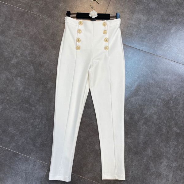 women's pants & capris 2021 autumn spring women fashion double breasted golden button decoration high waist slim casual pencil rc7, Black;white
women's pants & capris 2021 autumn spring women fashion double breasted golden button decoration high waist slim casual pencil rc7, Black;white