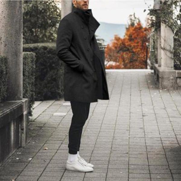 men's trench coats 2021 autumn winter man blends lapel buttons thicken warm mid-length handsome outdoor all-match fashion casual overco, Tan;black
men's trench coats 2021 autumn winter man blends lapel buttons thicken warm mid-length handsome outdoor all-match fashion casual overco, Tan;black