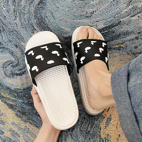 slippers summer wear anti-skid fashion thick bottom massage cartoon couple flip flops woman man, Black
slippers summer wear anti-skid fashion thick bottom massage cartoon couple flip flops woman man, Black