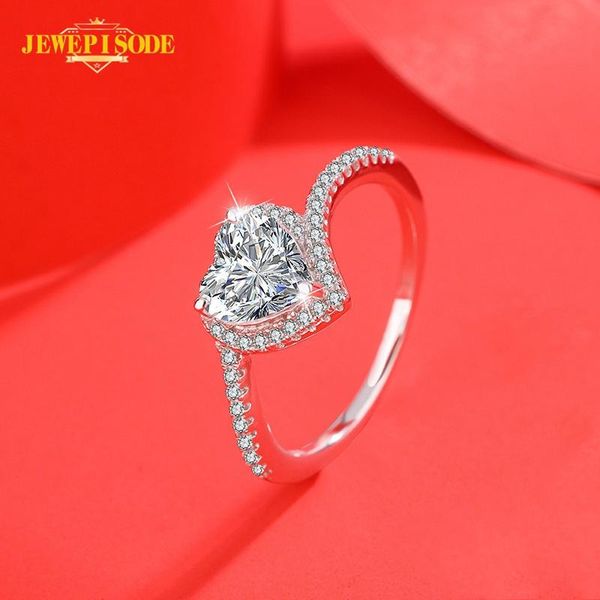 cluster rings jewepisode cute heart 100% 925 sterling silver 1.2ct moissanite for women wedding engagement fine jewelry gift wholesale, Golden;silver
cluster rings jewepisode cute heart 100% 925 sterling silver 1.2ct moissanite for women wedding engagement fine jewelry gift wholesale, Golden;silver