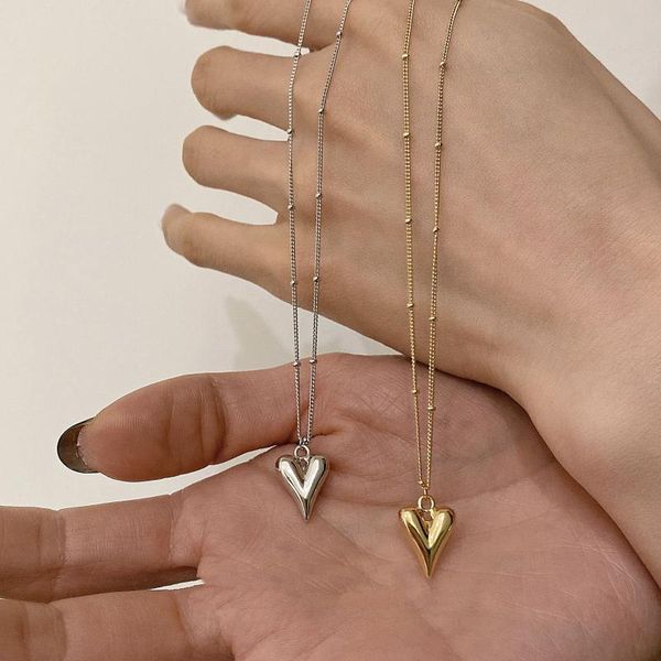 pendant necklaces titanium steel korea east gate fashion style personality love necklace neck chain collar bone net red, Silver
pendant necklaces titanium steel korea east gate fashion style personality love necklace neck chain collar bone net red, Silver