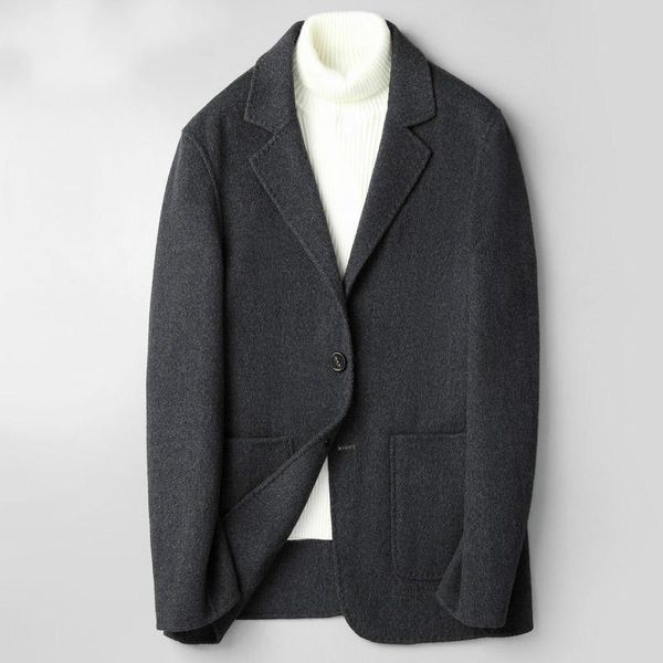 men's 100% wool coat double-sided korean man jacket spring autumn overcoat jackets casaco masculino jm-zjz818 kj4294, Black
men's 100% wool coat double-sided korean man jacket spring autumn overcoat jackets casaco masculino jm-zjz818 kj4294, Black