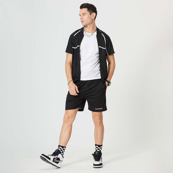 men's tracksuits summer tracksuit short sleeve zipper tshirt+shorts fashion sportswear male sportsuit clothes outfit sets st117, Gray
men's tracksuits summer tracksuit short sleeve zipper tshirt+shorts fashion sportswear male sportsuit clothes outfit sets st117, Gray