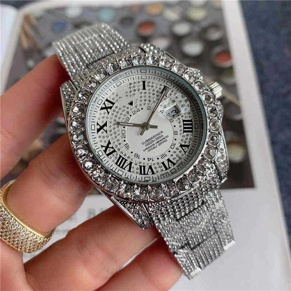 luxury men's watch fashion male wristwatches stainless steel diamond watches gypsophila business calendar clock 2021 q6, Slivery;brown
luxury men's watch fashion male wristwatches stainless steel diamond watches gypsophila business calendar clock 2021 q6, Slivery;brown
