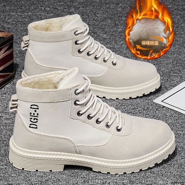2021 autumn and winter high plush warm martin men's fashion boots korean tooling boots men's cotton sho, Black
2021 autumn and winter high plush warm martin men's fashion boots korean tooling boots men's cotton sho, Black