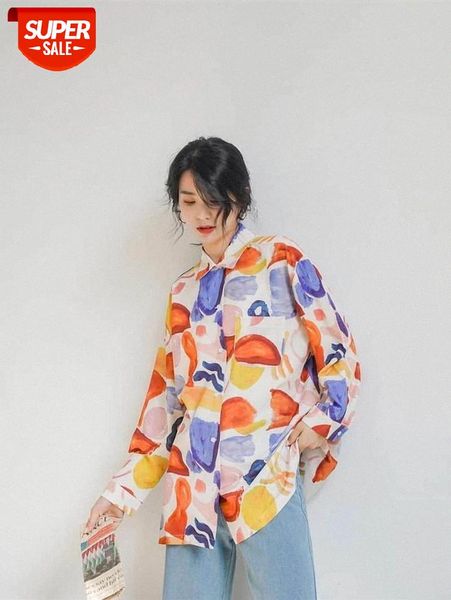 2021 shirt women blouse autumn loose flavor retro oil painting print long-sleeved shirts korean fashion clothing plus size #xp5f, White
2021 shirt women blouse autumn loose flavor retro oil painting print long-sleeved shirts korean fashion clothing plus size #xp5f, White