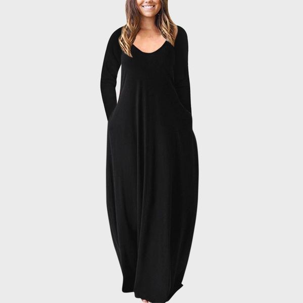ethnic clothing women's maxi dress solid color long-sleeved casual low-cut vintage elegantes vestidos robe femme autumn vestido, Red
ethnic clothing women's maxi dress solid color long-sleeved casual low-cut vintage elegantes vestidos robe femme autumn vestido, Red