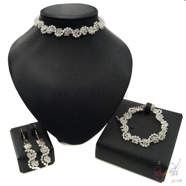 earrings & necklace yulaili white design for the beautiful bride when will wonderful shows in wedding wreath feeling two jewelry sets, Silver
earrings & necklace yulaili white design for the beautiful bride when will wonderful shows in wedding wreath feeling two jewelry sets, Silver