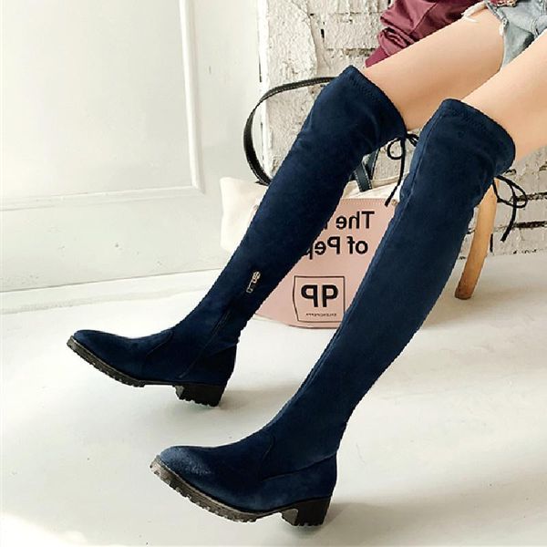 boots faxu suede thigh high female low heels casual stretch over the knee women autumn winter fur shoes ladies, Black
boots faxu suede thigh high female low heels casual stretch over the knee women autumn winter fur shoes ladies, Black