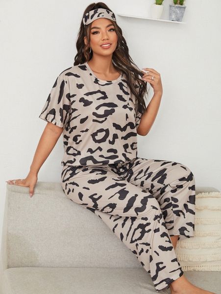 plus allover print pj set with eye cover t3nm#, Black;white
plus allover print pj set with eye cover t3nm#, Black;white