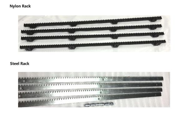 heavy duty 4m/ pack steel or nylon tooth metal rack for gate opener for any gear driven gate motor
heavy duty 4m/ pack steel or nylon tooth metal rack for gate opener for any gear driven gate motor