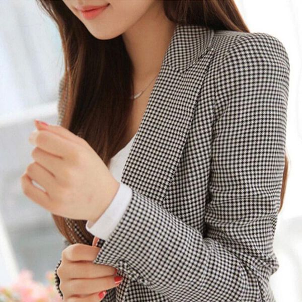 women's suits & blazers 2021 women plaid ladies long sleeve work wear casual female outerwear multiple sizes s-3xl, White;black
women's suits & blazers 2021 women plaid ladies long sleeve work wear casual female outerwear multiple sizes s-3xl, White;black