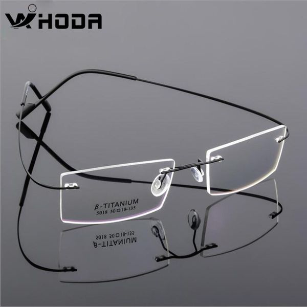 fashion sunglasses frames wihoda square titanium alloy screwless rimless optical glasses frame, women men eyeglasses glass for myopia, Black
fashion sunglasses frames wihoda square titanium alloy screwless rimless optical glasses frame, women men eyeglasses glass for myopia, Black