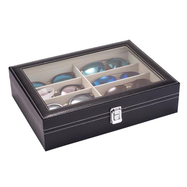multi-purpose sunglasses glasses storage rack black glasses display cabinet special leather collection box (with 8 slots)
multi-purpose sunglasses glasses storage rack black glasses display cabinet special leather collection box (with 8 slots)
