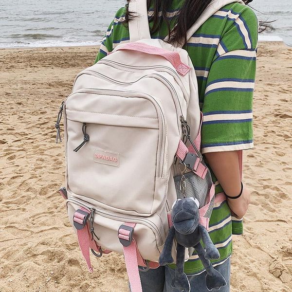 backpack fashion nylon large capacity women multiple pockets college student school bags for teenage girls travel bag
backpack fashion nylon large capacity women multiple pockets college student school bags for teenage girls travel bag