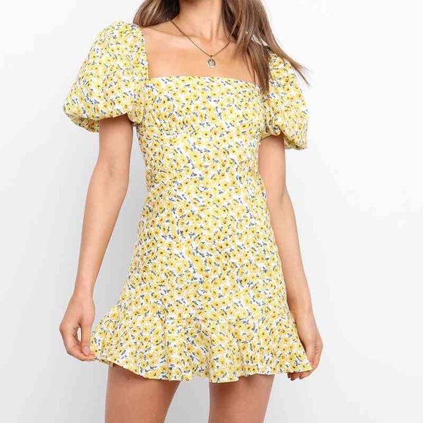 casual dresses puff sleeve floral print for women summer square collar a-line ruffles princess style party female vestidos pj2b, Black;gray
casual dresses puff sleeve floral print for women summer square collar a-line ruffles princess style party female vestidos pj2b, Black;gray