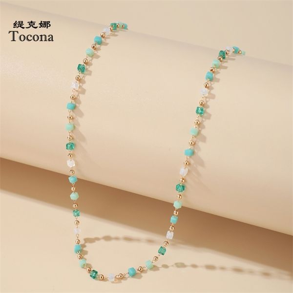 tocona bohemian colorful bead chain choker necklace for women charm handmade party jewelry drop naszyjnik 14026 210721, Silver
tocona bohemian colorful bead chain choker necklace for women charm handmade party jewelry drop naszyjnik 14026 210721, Silver