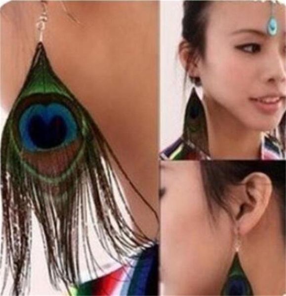 2021 new retro national style luxury peacock feather earrings color wild earrings fashion trend, Silver
2021 new retro national style luxury peacock feather earrings color wild earrings fashion trend, Silver