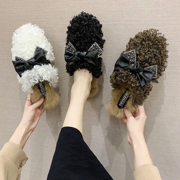 slippers casual shallow low fur shoes flock slipers women glitter slides cover toe butterfly-knot loafers luxury plush 2021 jell, Black
slippers casual shallow low fur shoes flock slipers women glitter slides cover toe butterfly-knot loafers luxury plush 2021 jell, Black