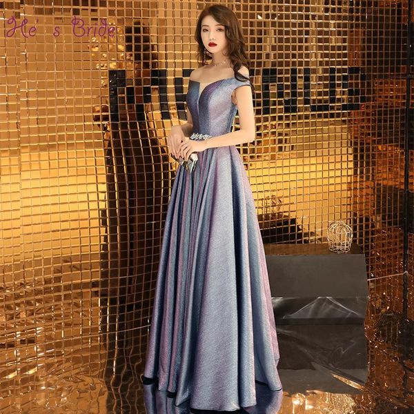 party dresses purple evening dress off shoulder floor-length satin custom prom gown vestidos de fiesta noche, White;black
party dresses purple evening dress off shoulder floor-length satin custom prom gown vestidos de fiesta noche, White;black