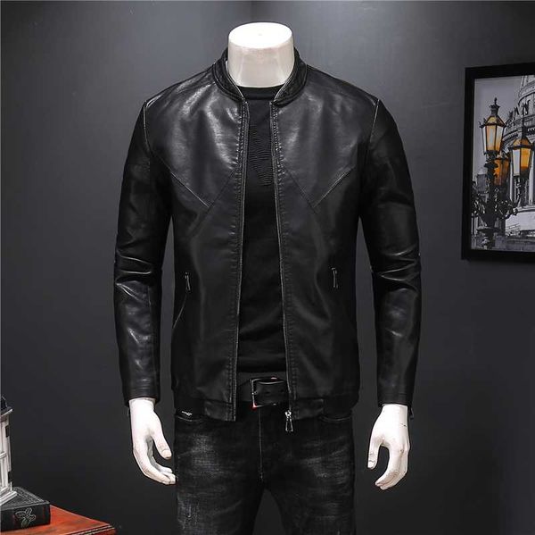 men's fur & faux leisure coat motorcycle / men pu leather baseball collar jacket, Black
men's fur & faux leisure coat motorcycle / men pu leather baseball collar jacket, Black