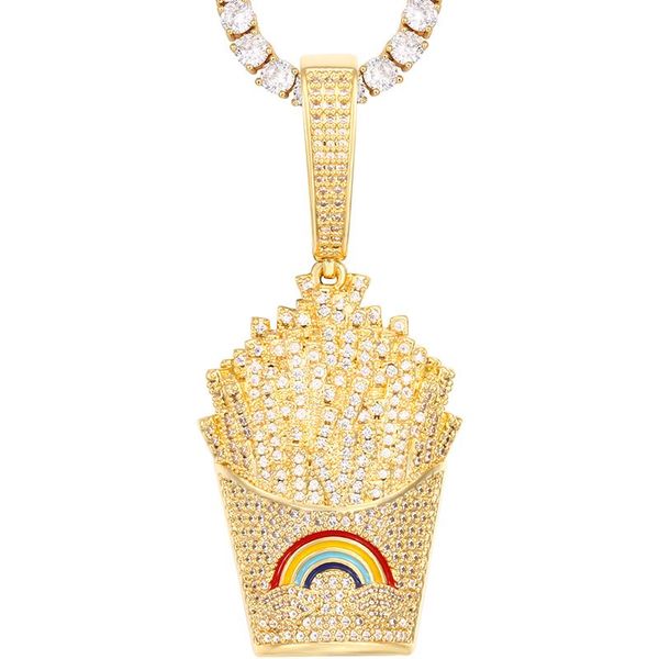 pendant necklaces fashion french fries shape crystal zircon inlaid necklace for men women personality carved name hip hop jewelry gifts, Silver
pendant necklaces fashion french fries shape crystal zircon inlaid necklace for men women personality carved name hip hop jewelry gifts, Silver
